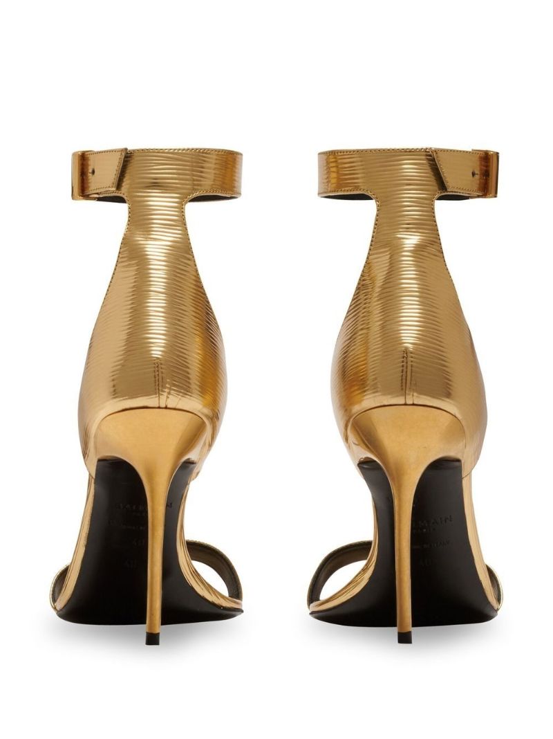 Gold Uma 95 Leather Sandals