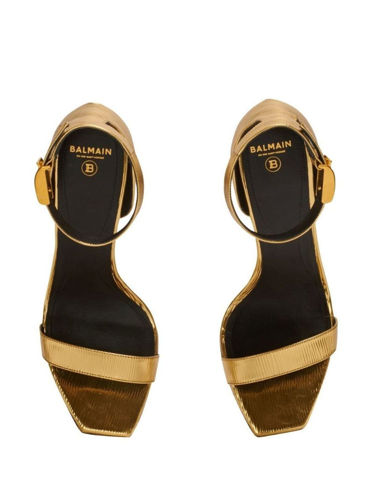 Gold Uma 95 Leather Sandals