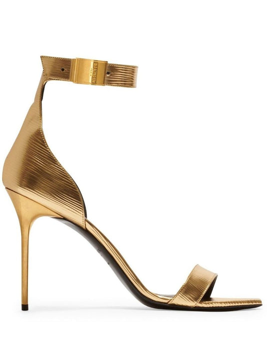 Gold Uma 95 Leather Sandals