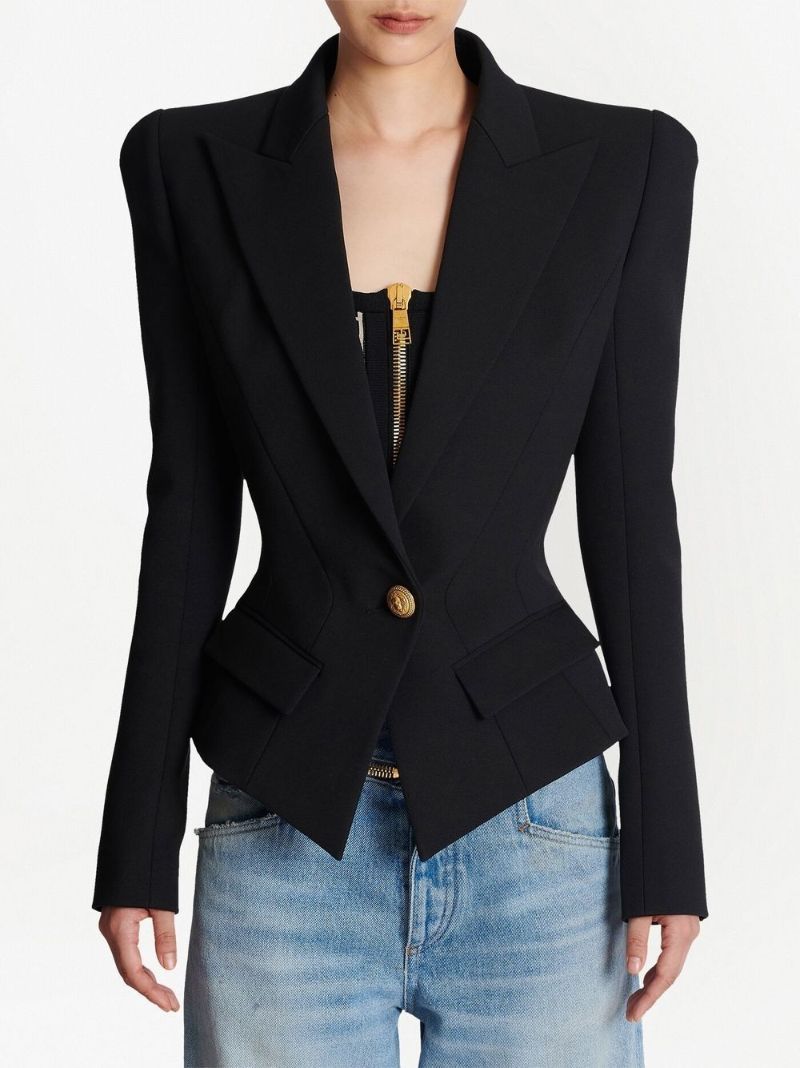 Black Single-breasted Blazer