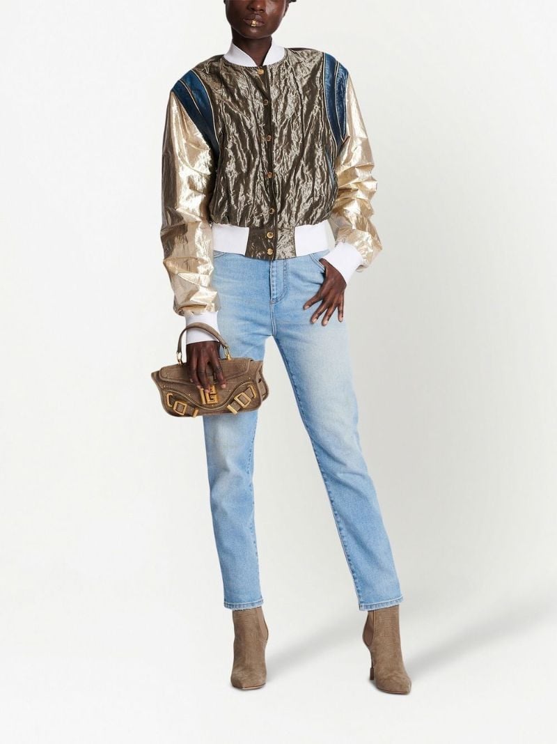 Blue Faded Slim-leg Jeans
