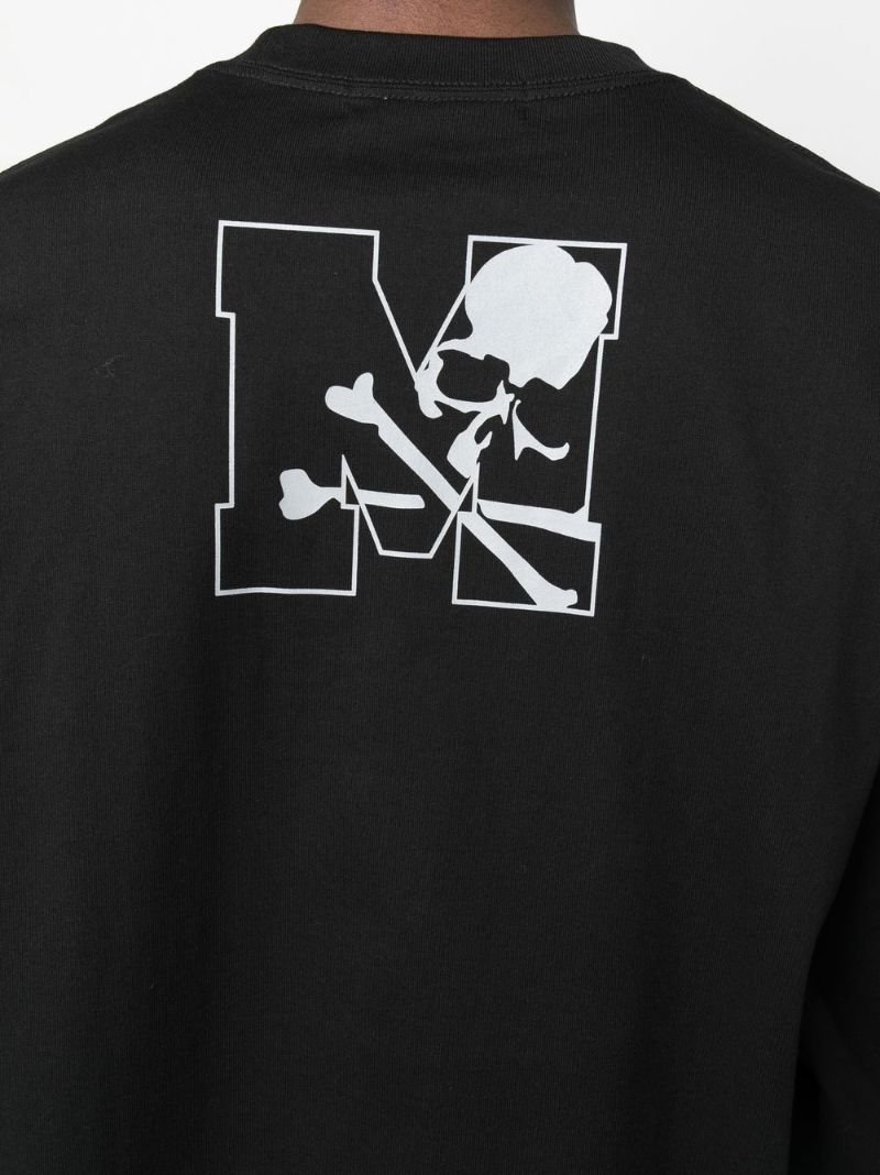 Black Logo Print Cotton Sweatshirt