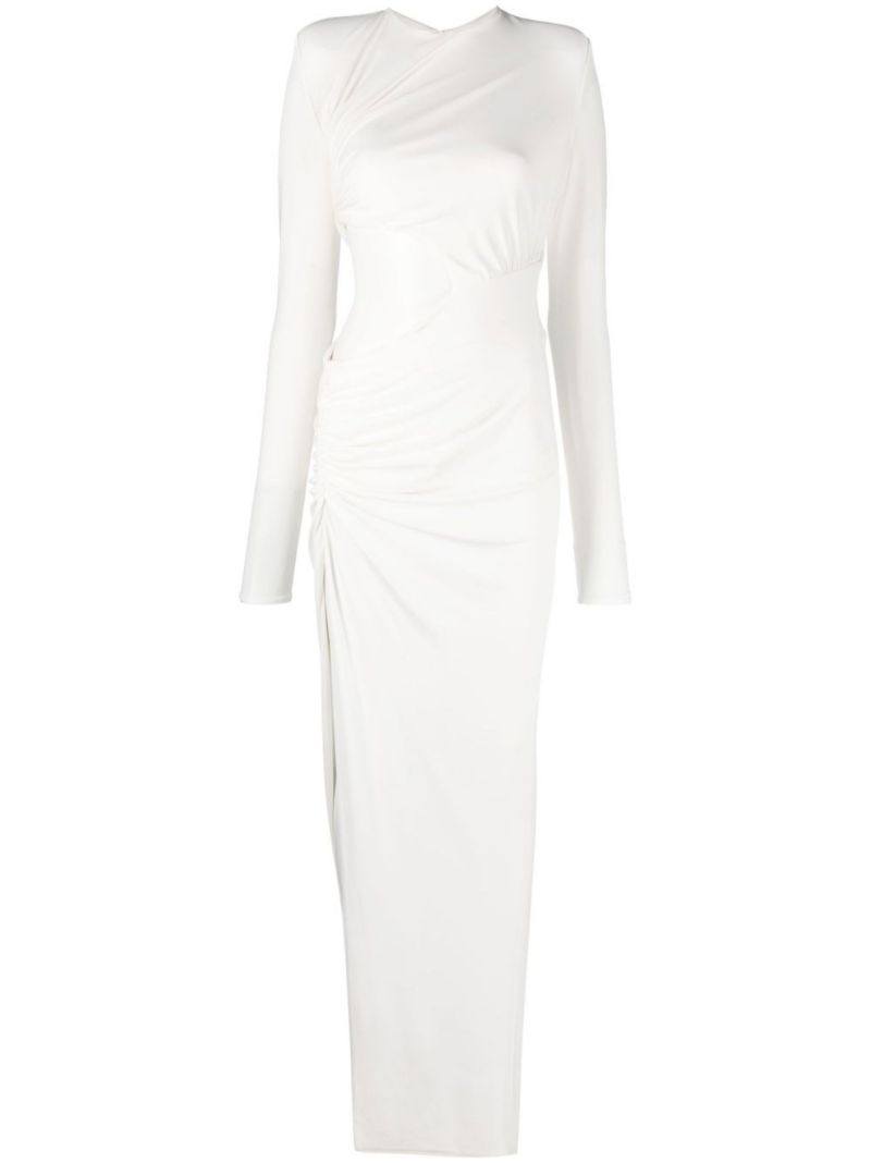 White Cut-out Maxi Dress