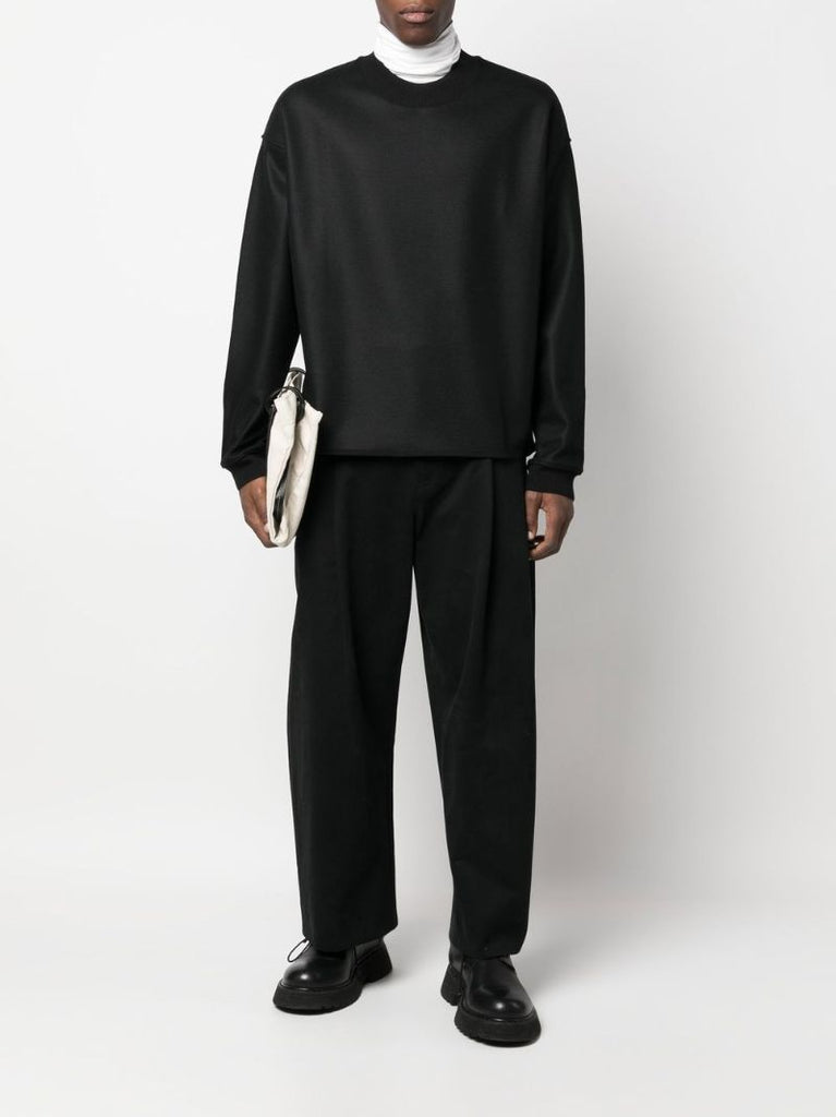 Black Wool Sweatshirt