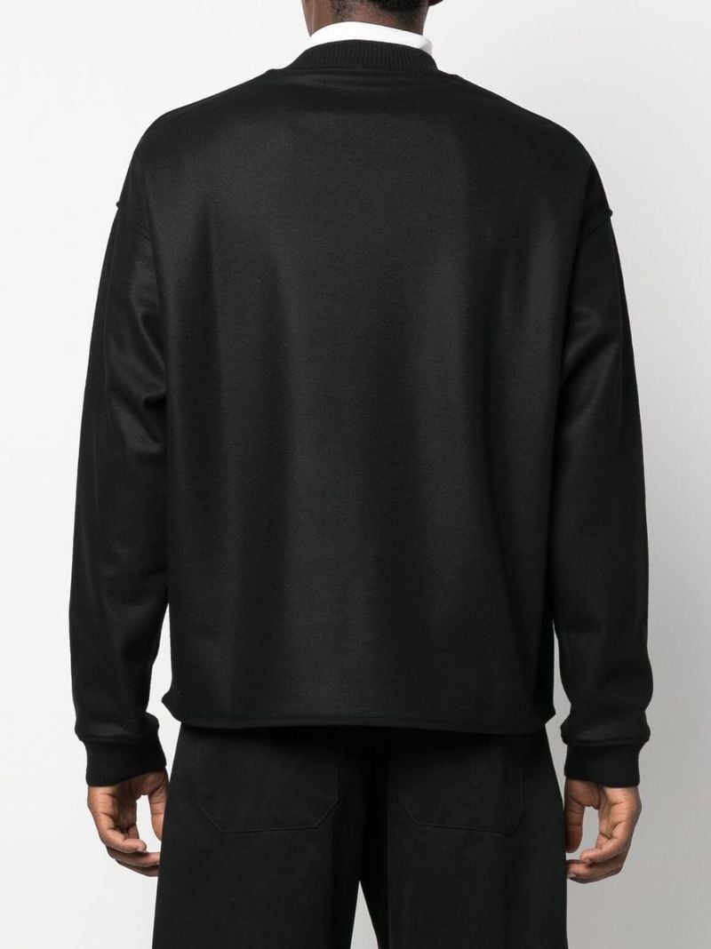 Black Wool Sweatshirt