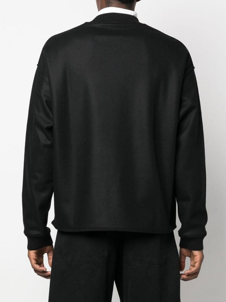 Black Wool Sweatshirt