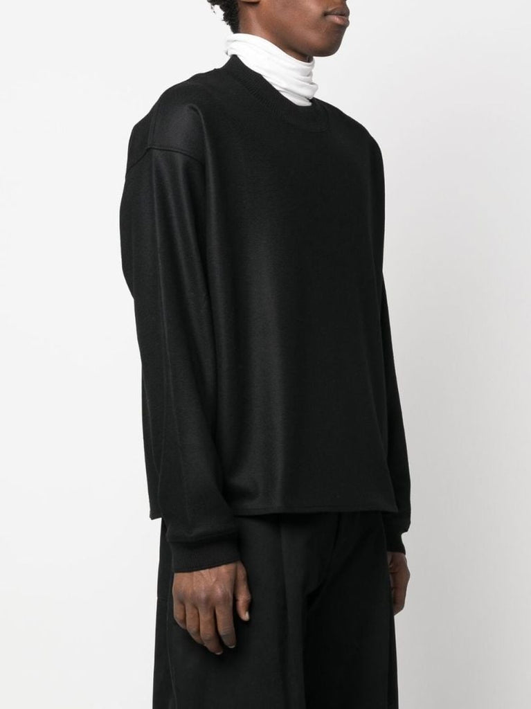 Black Wool Sweatshirt