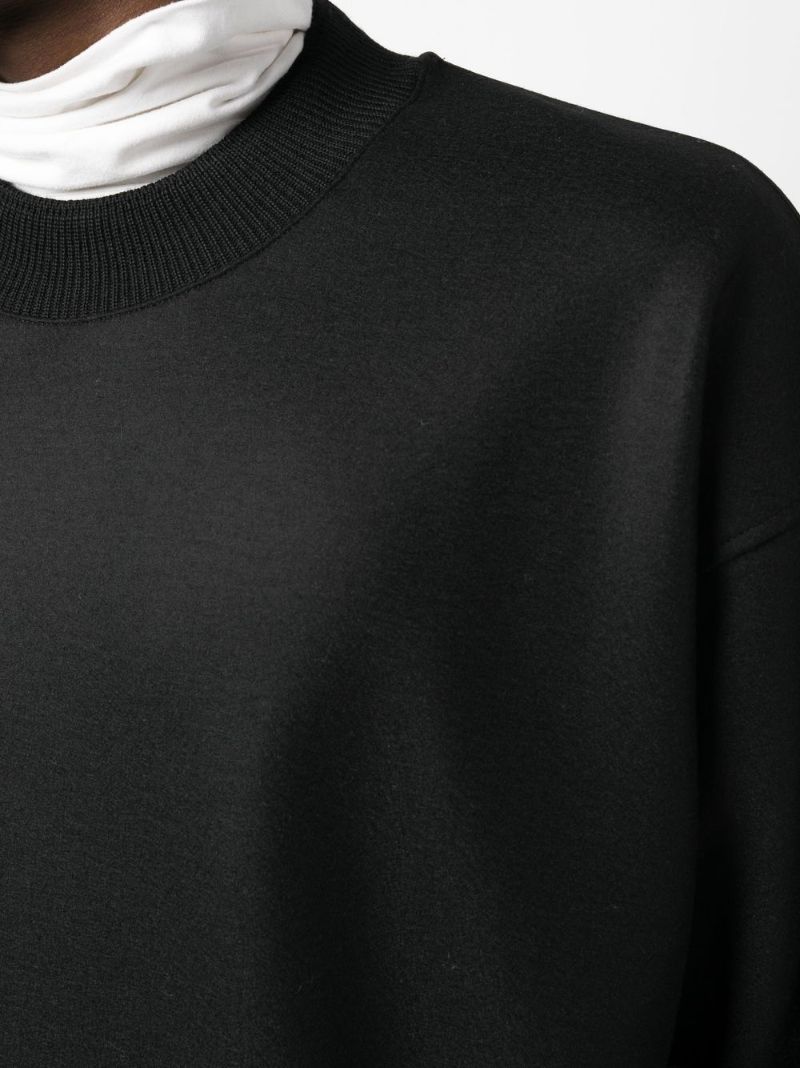 Black Wool Sweatshirt
