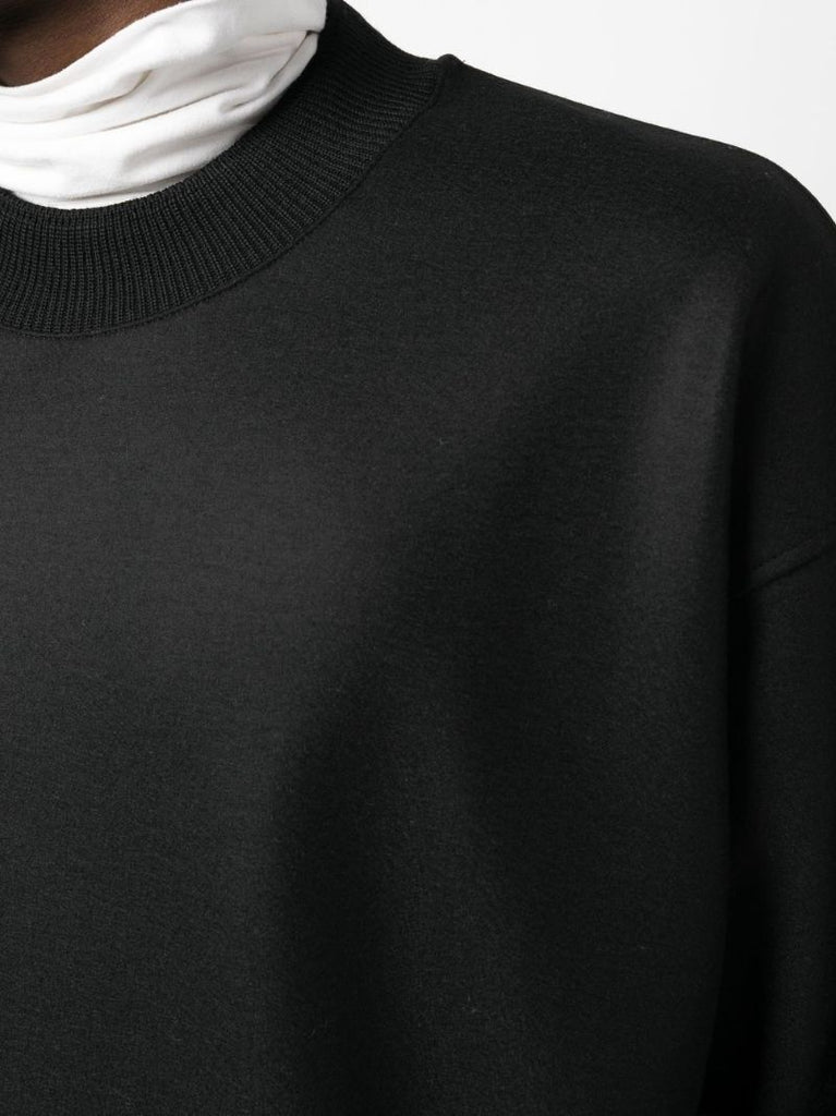 Black Wool Sweatshirt