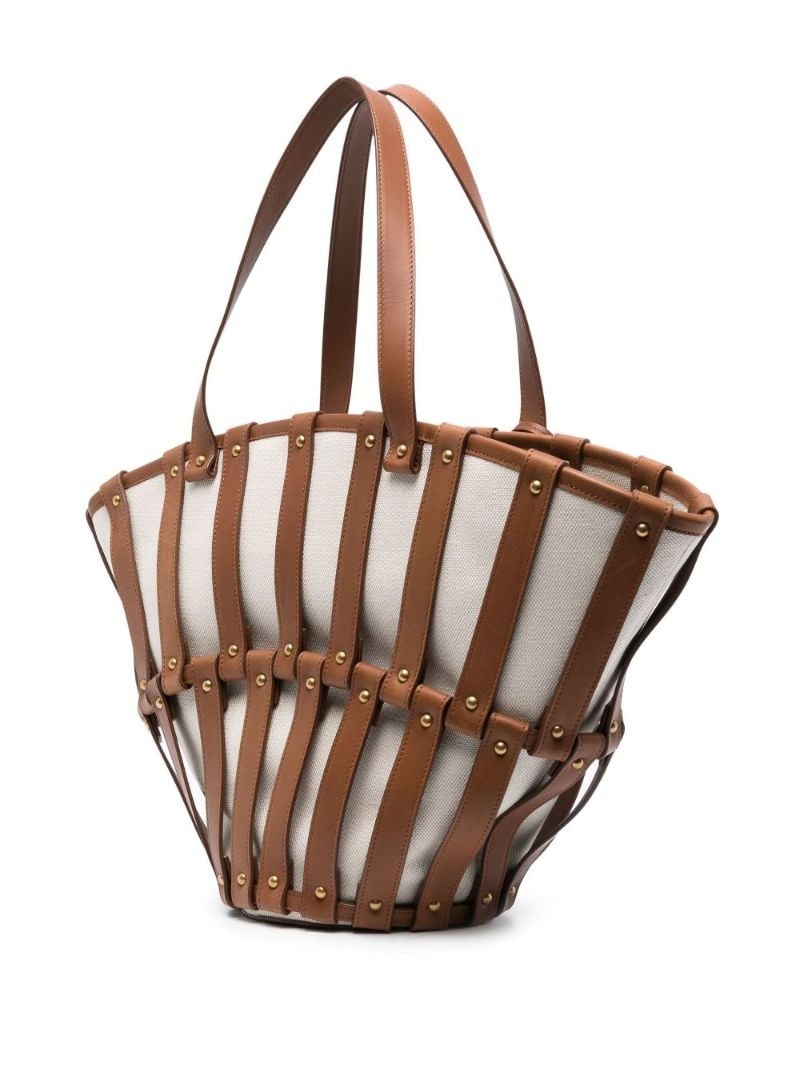 Brown Beatrix Leather Tote Bag