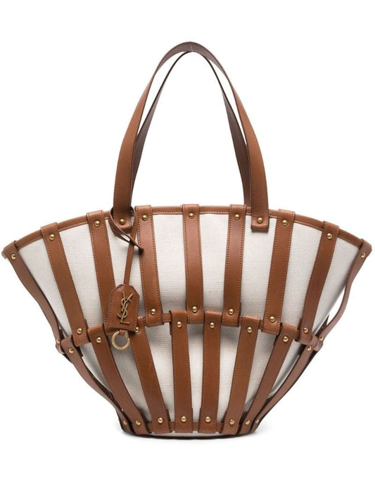 Brown Beatrix Leather Tote Bag