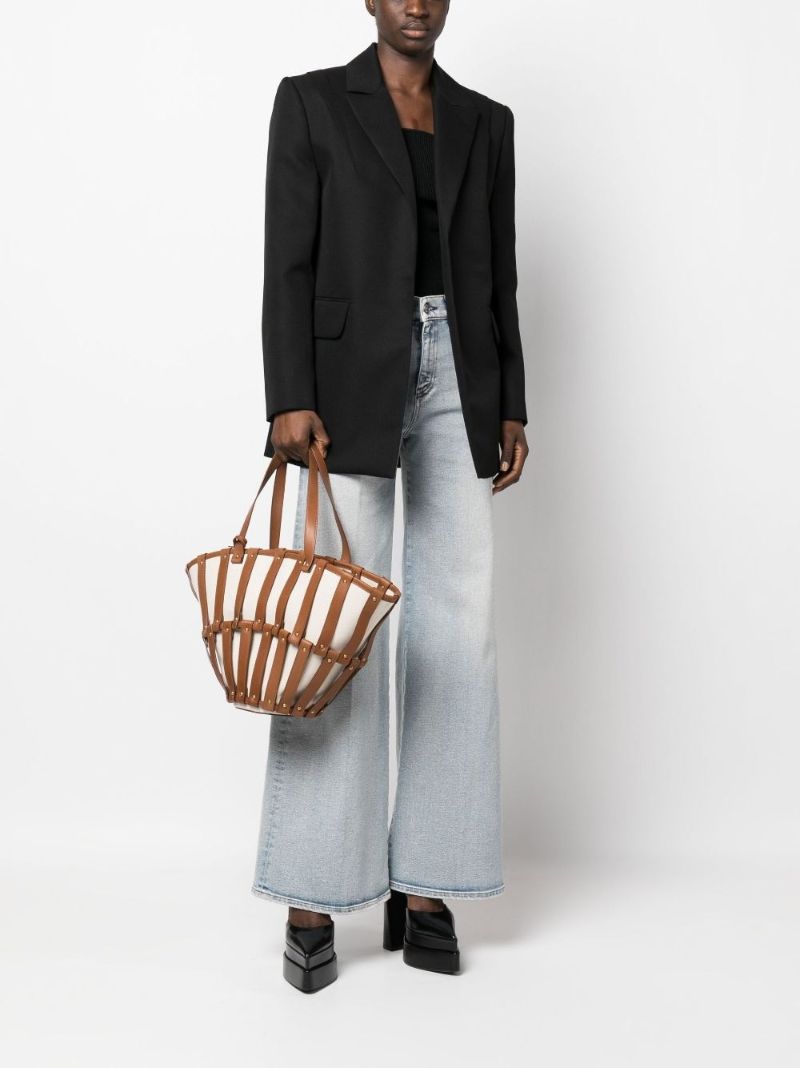 Brown Beatrix Leather Tote Bag