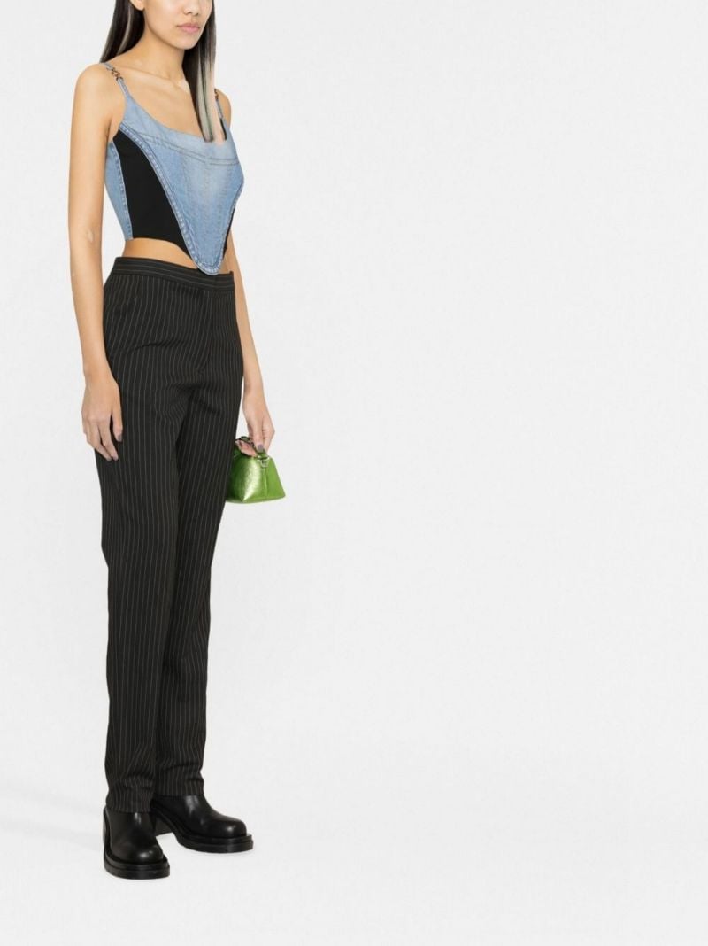 Blue Denim Corset Top