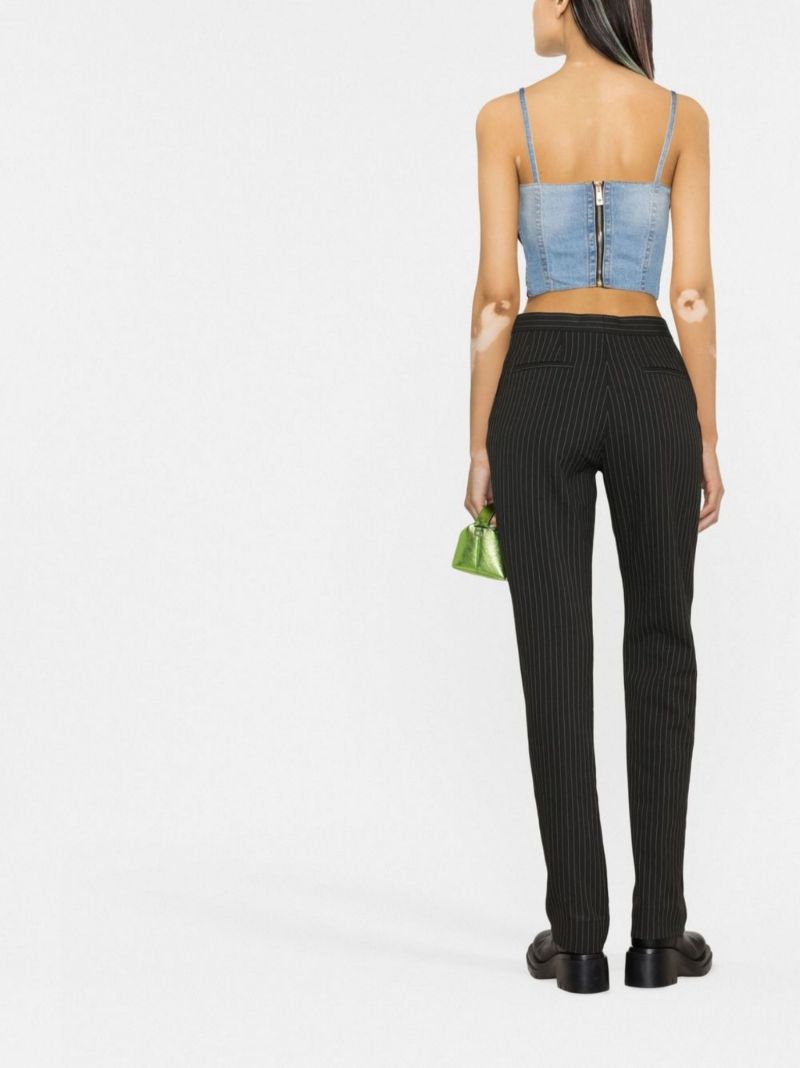 Blue Denim Corset Top