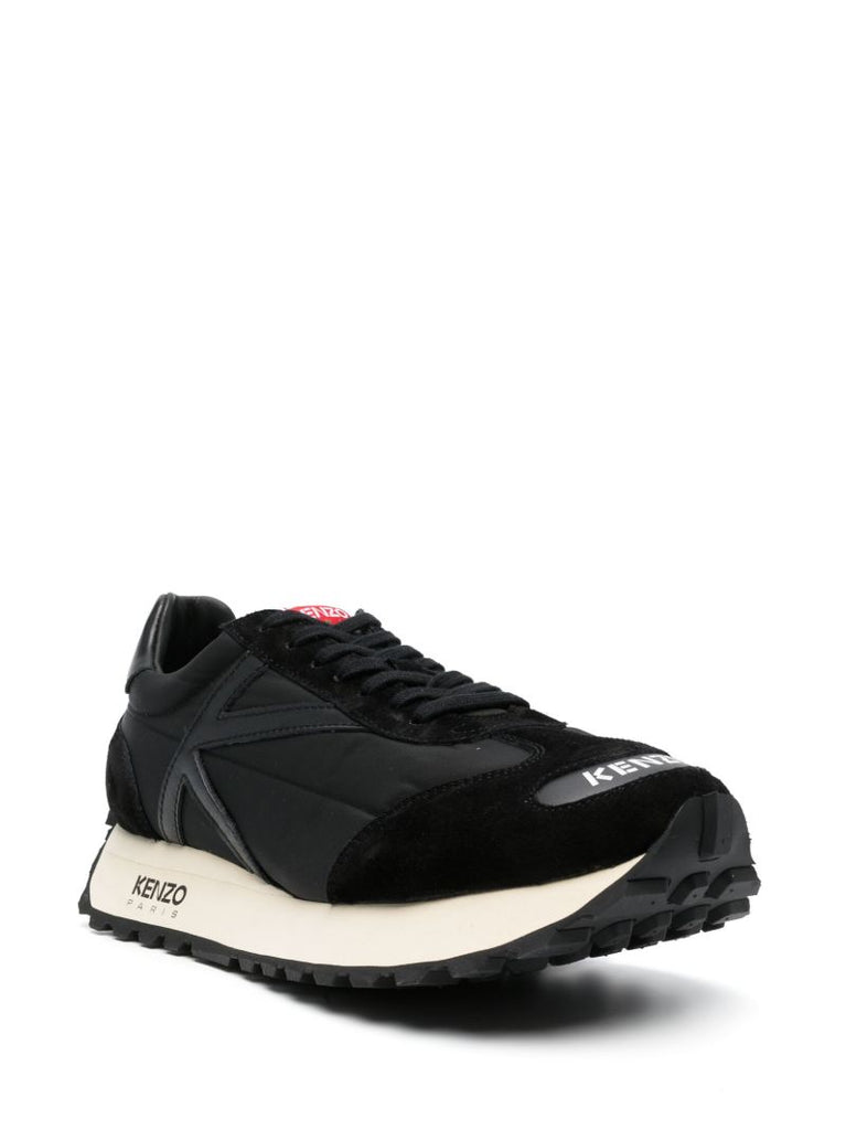 Black Kenzosmile Panelled Sneakers