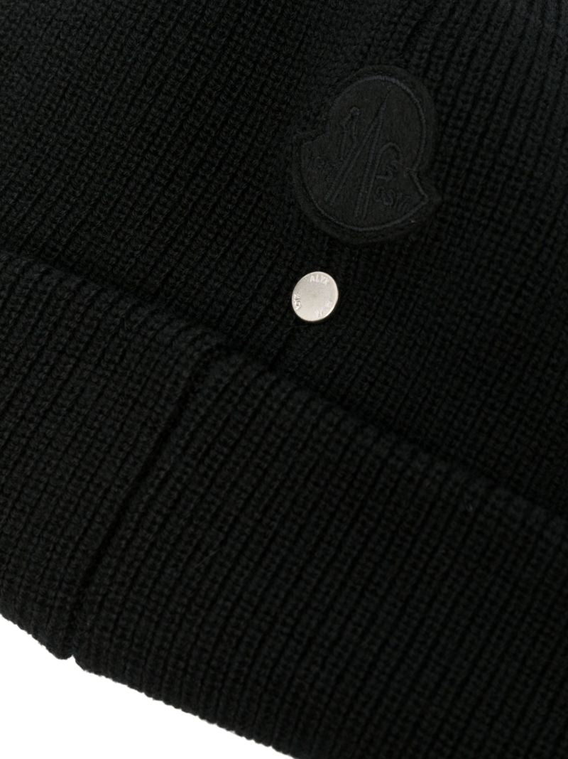 X 1017 Alyx 9sm Black Virgin Wool Beanie Hat