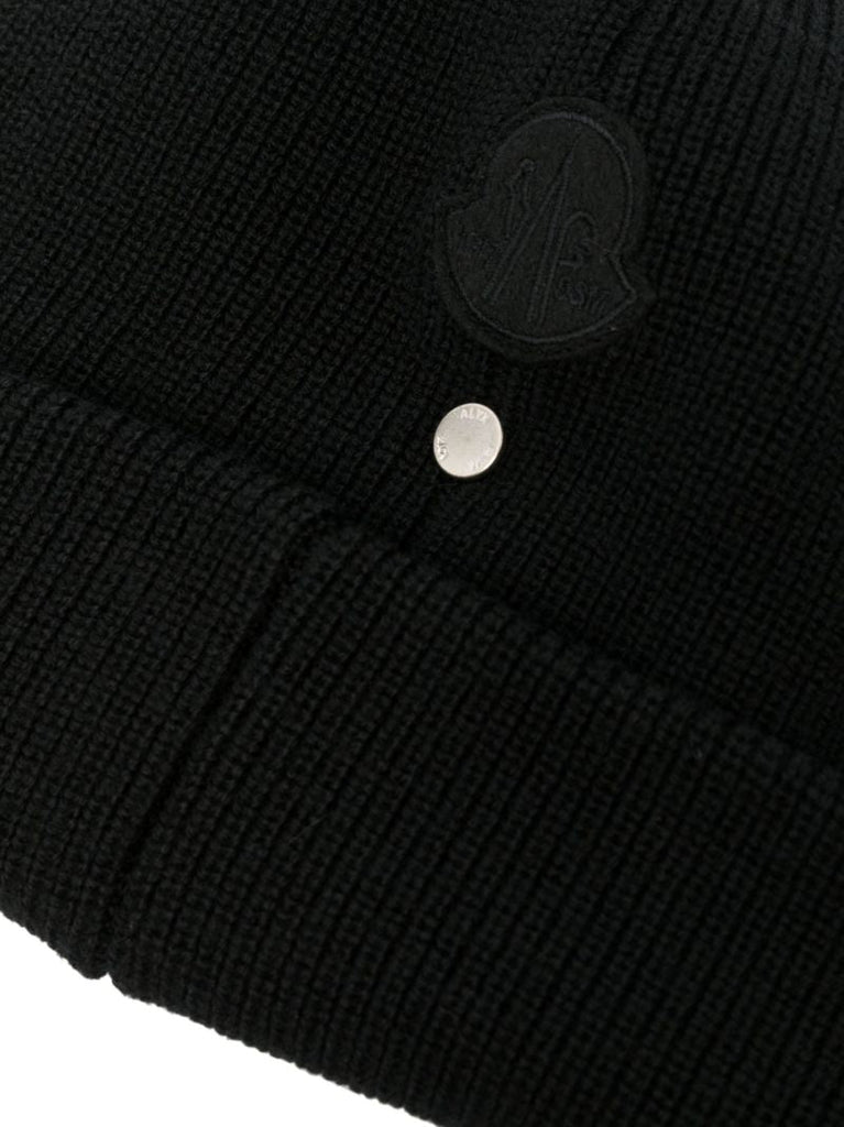 X 1017 Alyx 9sm Black Virgin Wool Beanie Hat