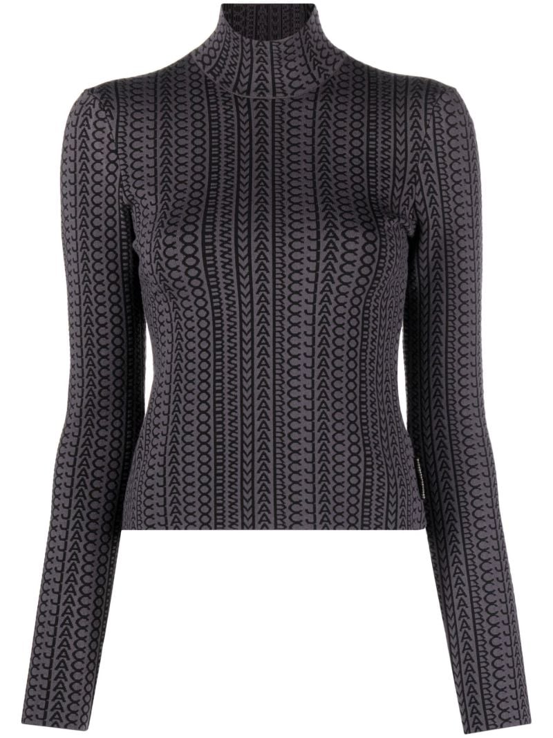 Grey the Monogram Knitted Top