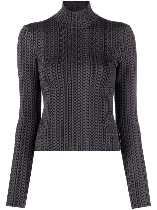 Grey the Monogram Knitted Top