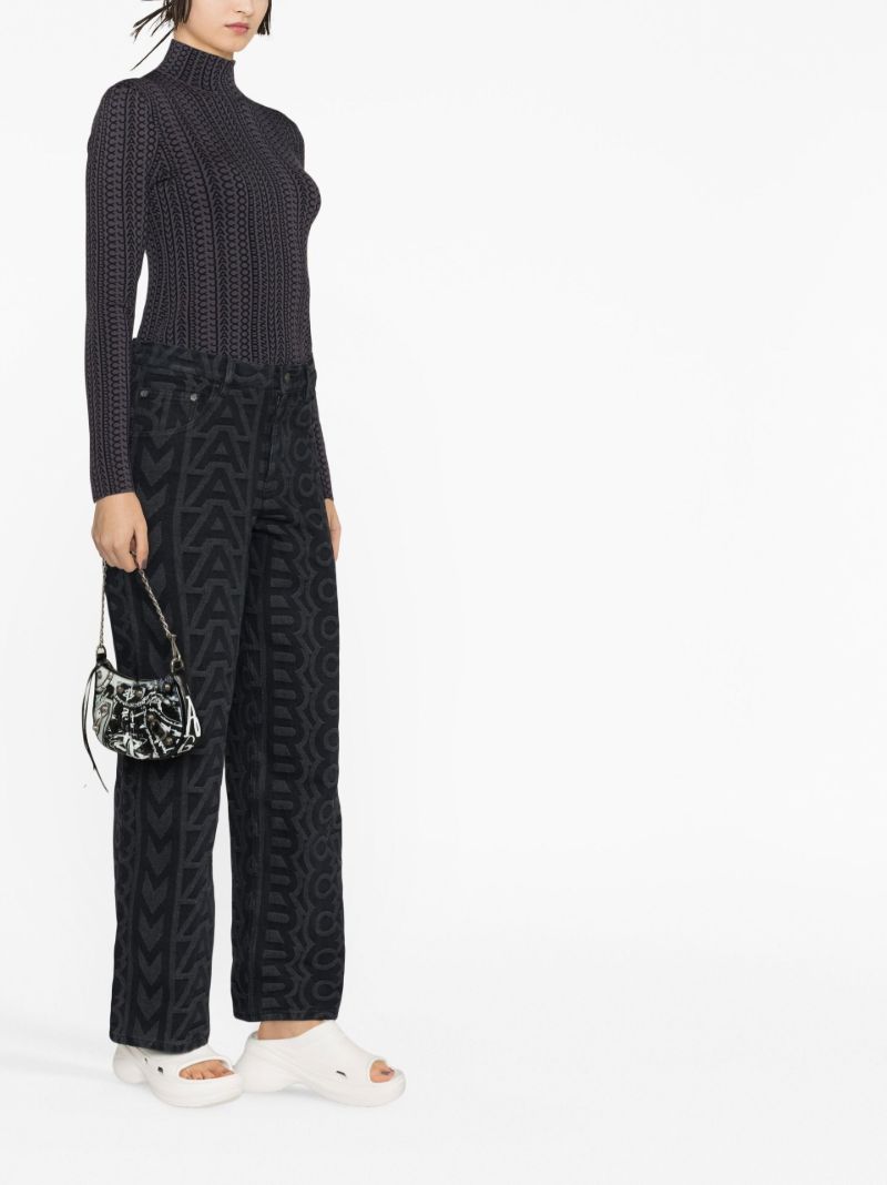 Grey the Monogram Knitted Top
