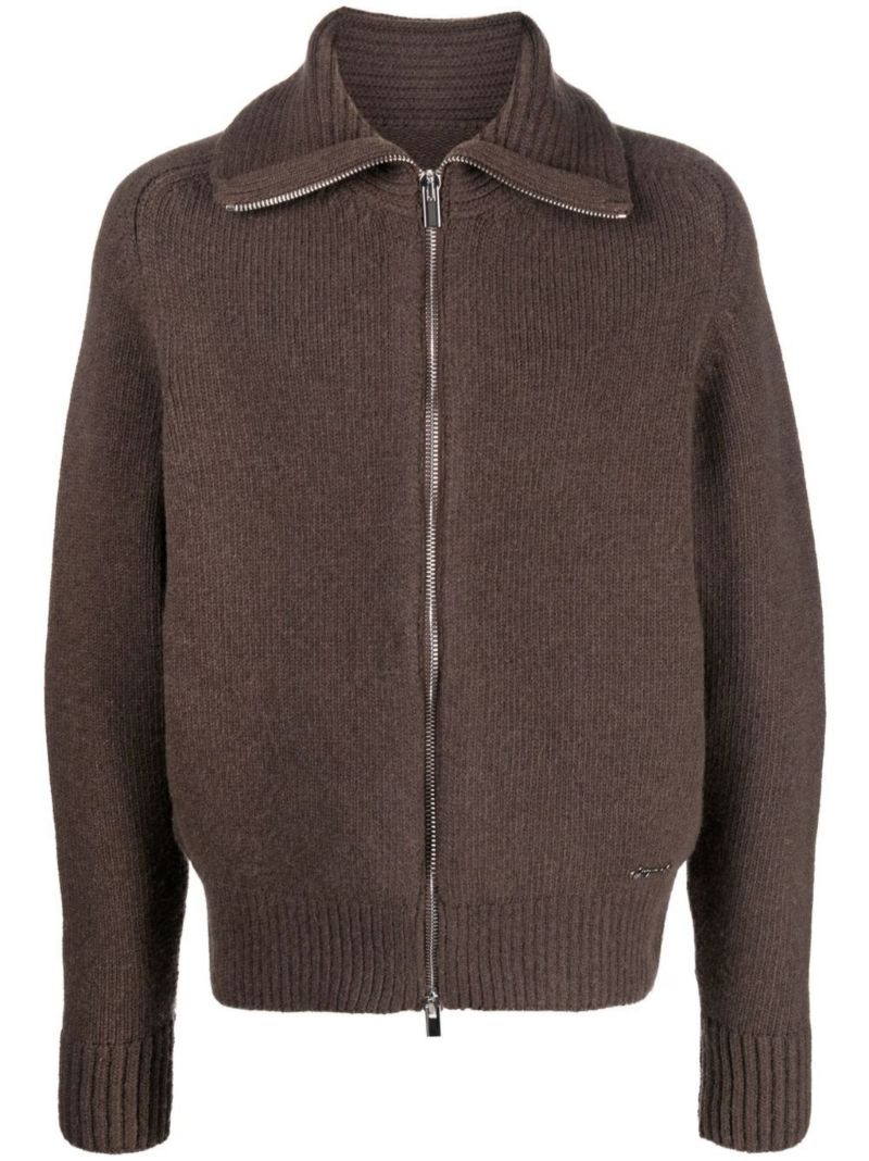 Brown Le Cardigan Meunier Zip Cardigan