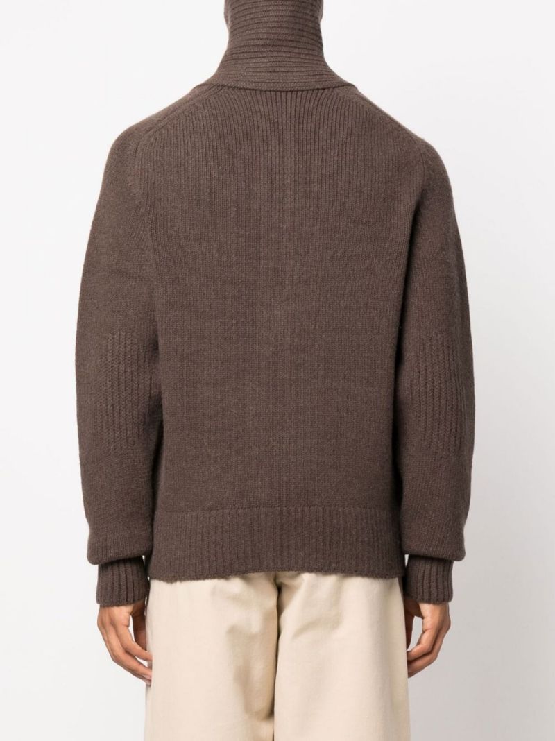 Brown Le Cardigan Meunier Zip Cardigan