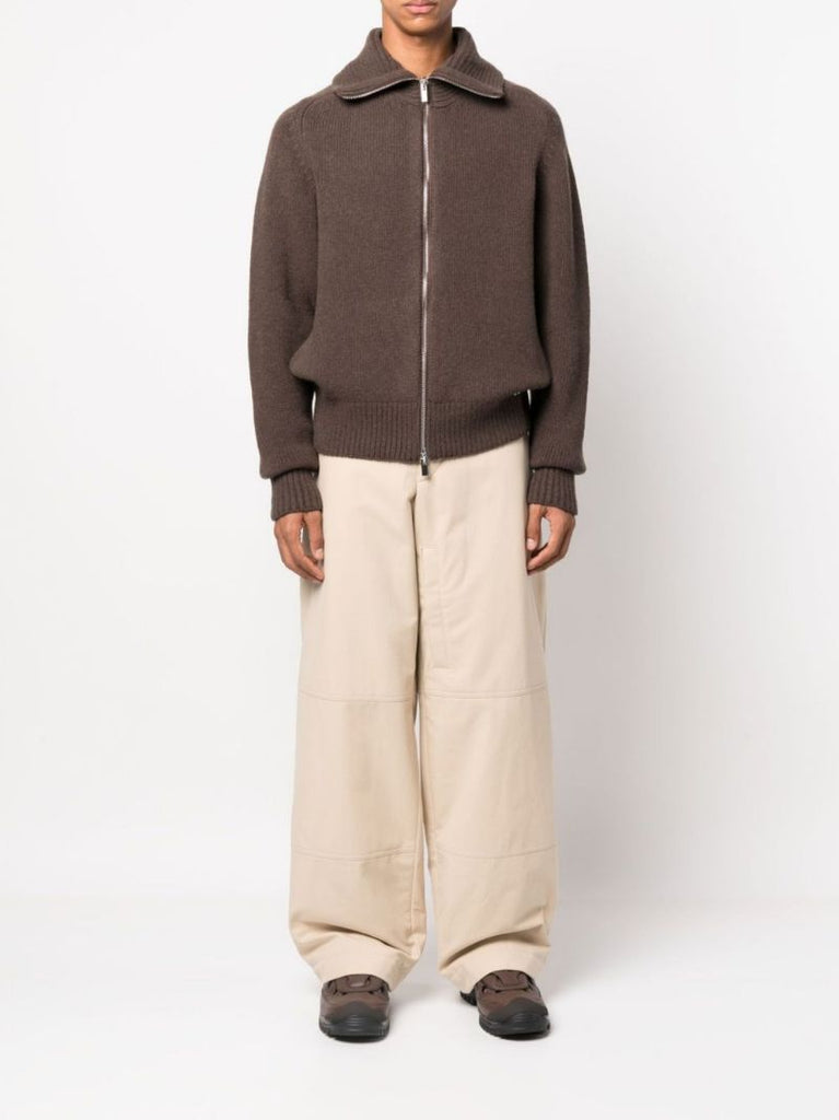 Brown Le Cardigan Meunier Zip Cardigan