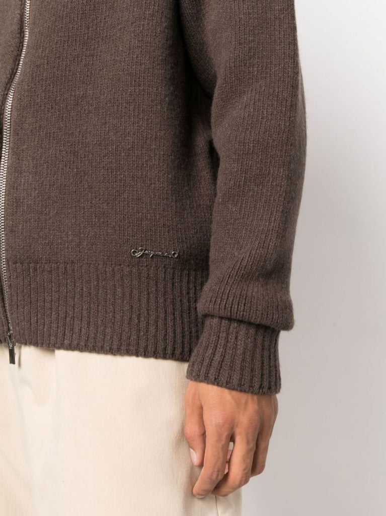 Brown Le Cardigan Meunier Zip Cardigan