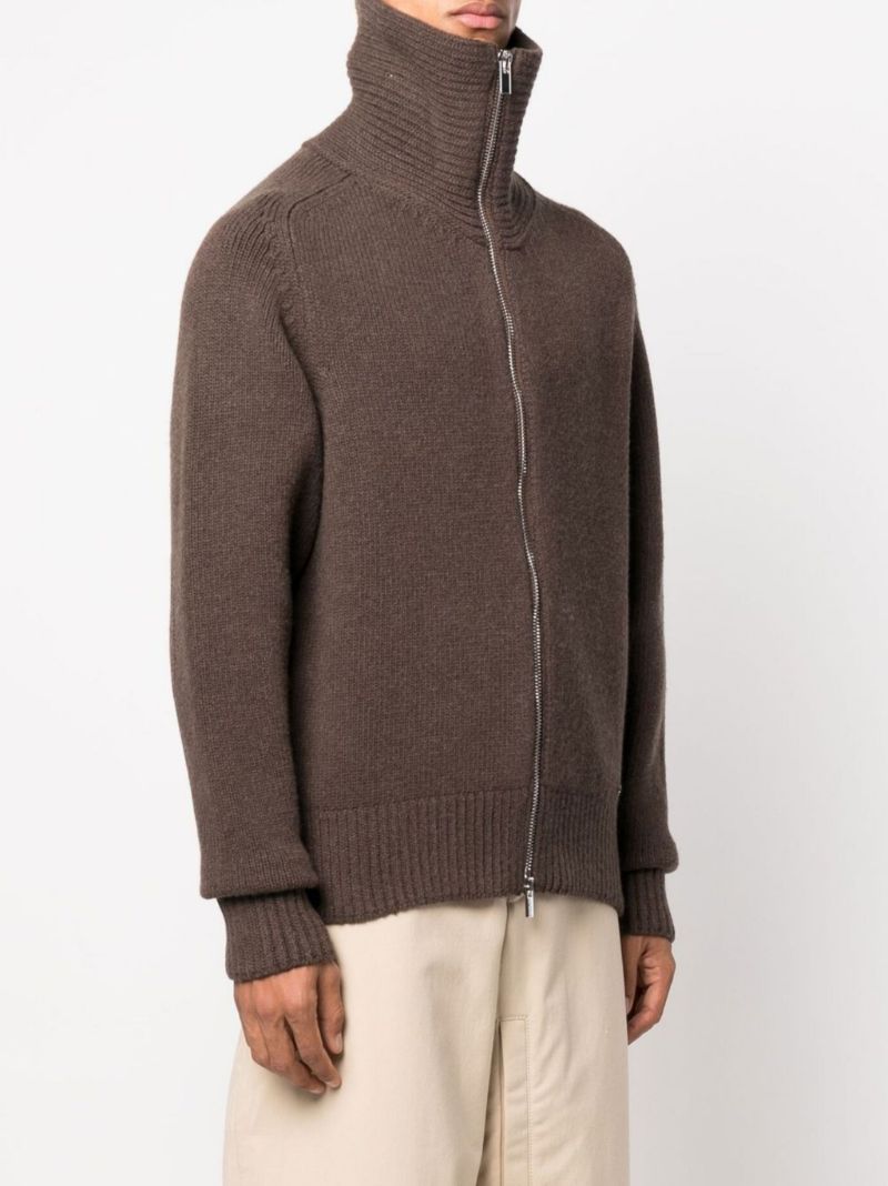 Brown Le Cardigan Meunier Zip Cardigan