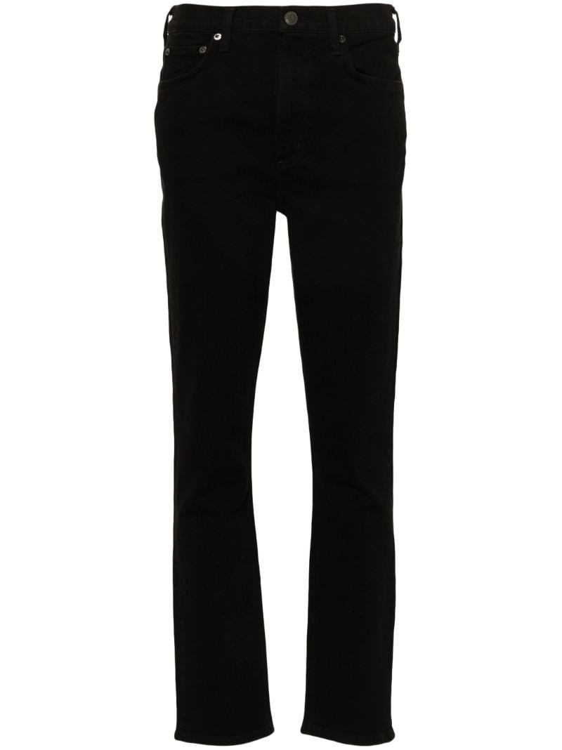 Black Merrel Mid-rise Slim Jeans