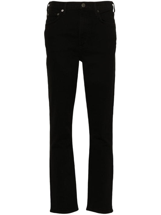 Black Merrel Mid-rise Slim Jeans