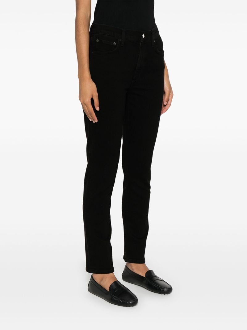 Black Merrel Mid-rise Slim Jeans