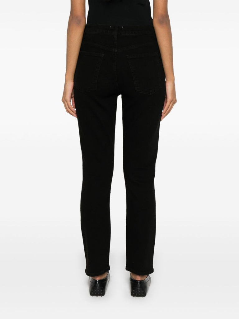Black Merrel Mid-rise Slim Jeans