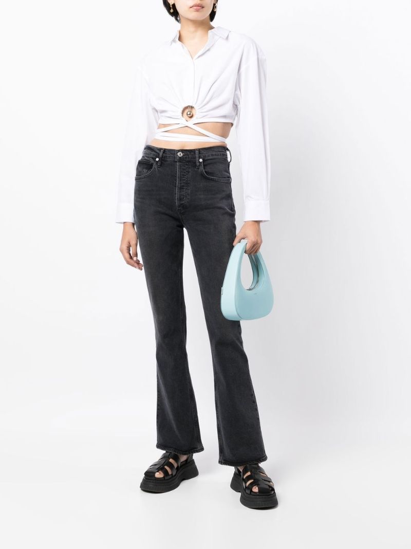 Black Libby High-rise Bootcut Jeans
