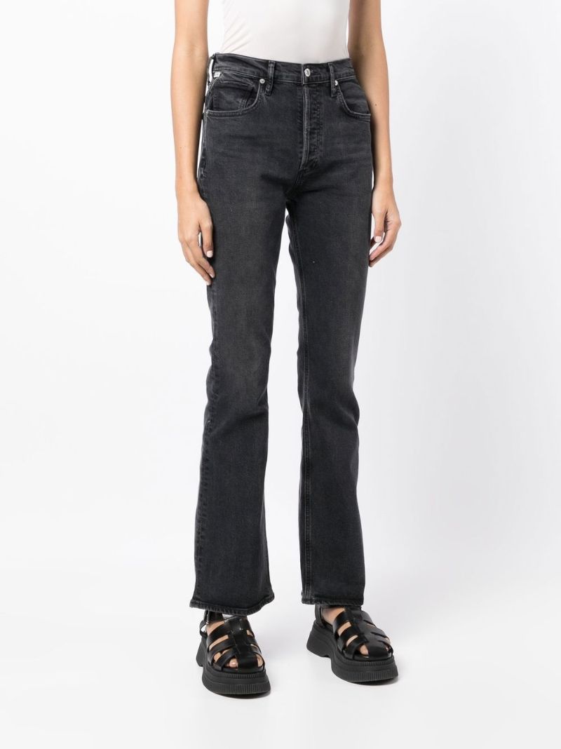 Black Libby High-rise Bootcut Jeans