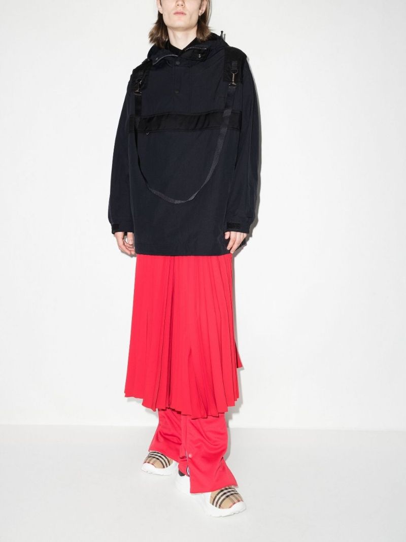 Black Hooded Rain Jacket