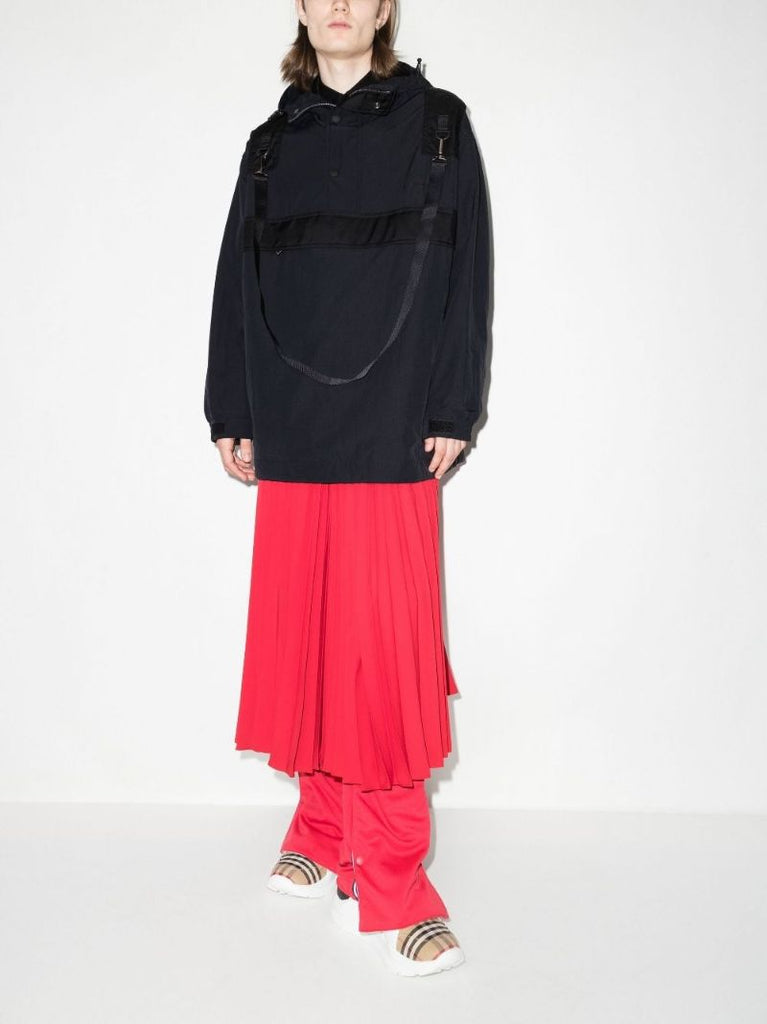Black Hooded Rain Jacket