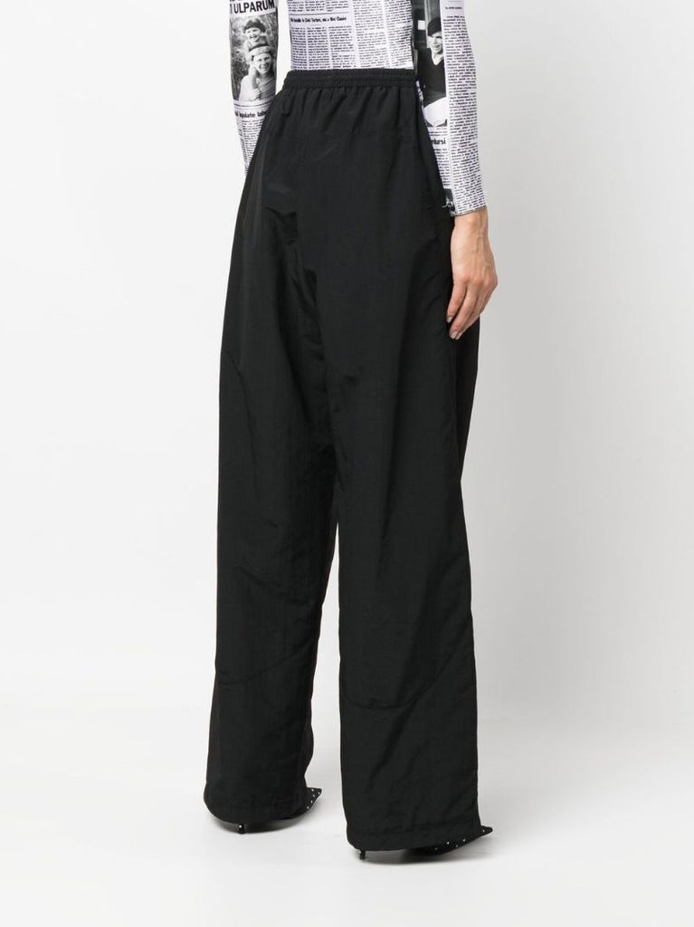 Black High-waisted Track Pants