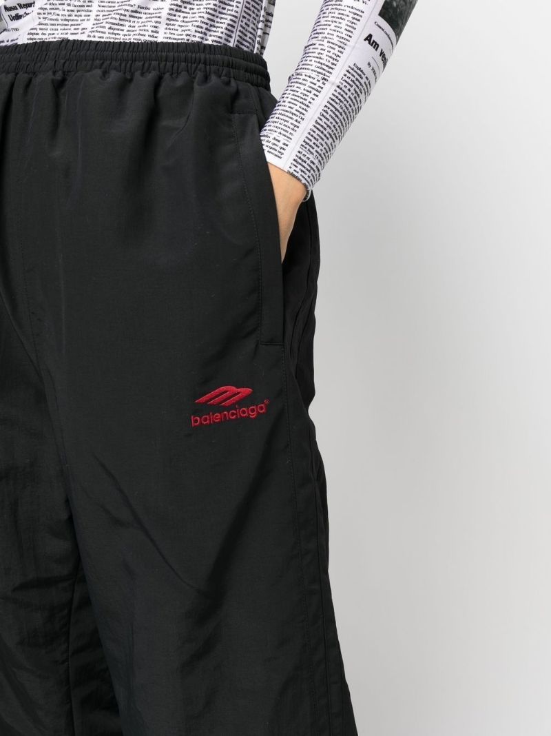 Black High-waisted Track Pants