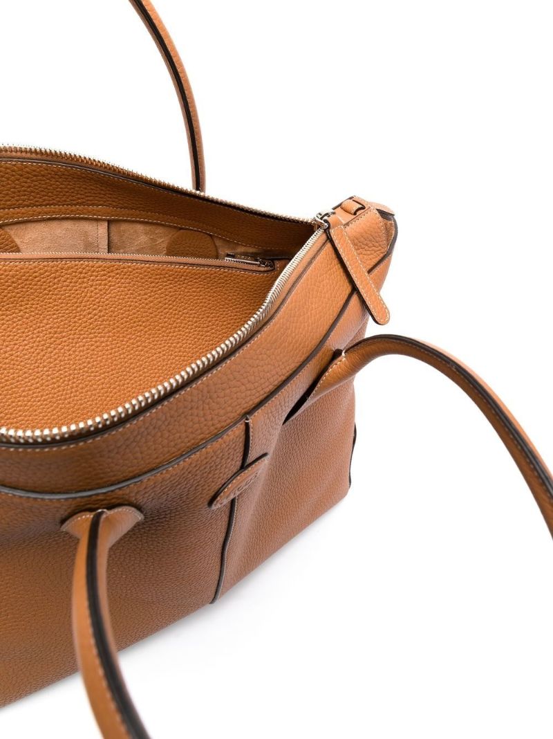 Brown Di Leather Tote Bag