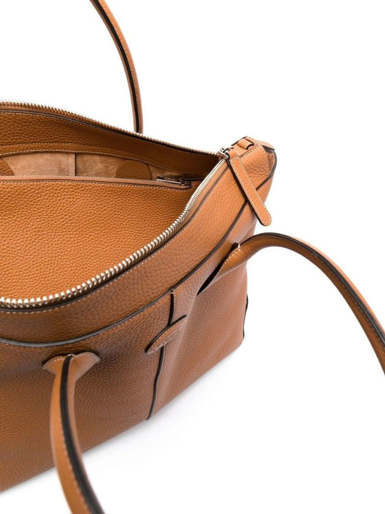 Brown Di Leather Tote Bag