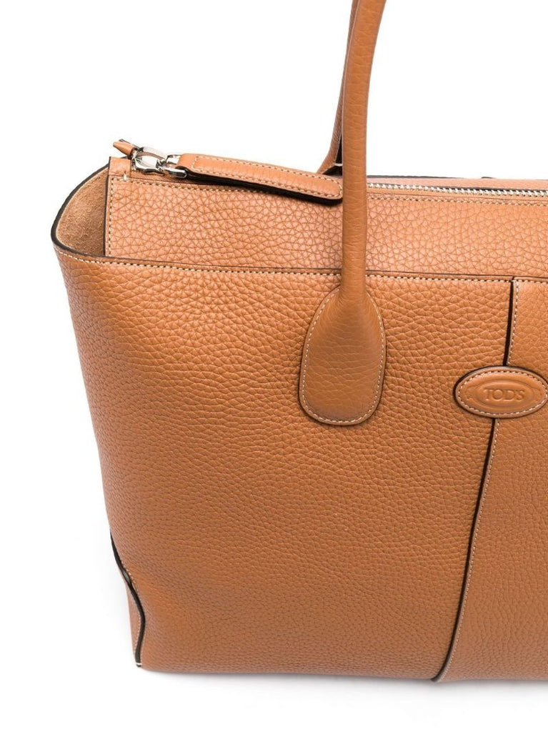 Brown Di Leather Tote Bag