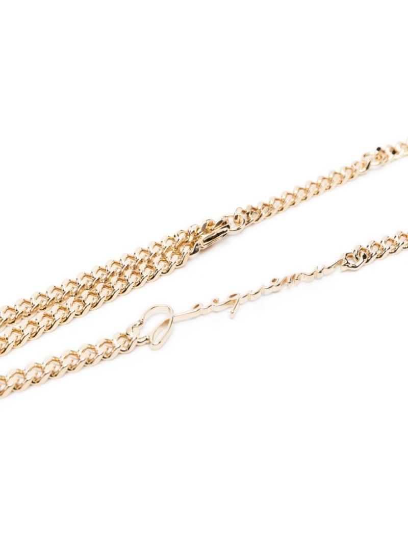 Gold-plated La Ceinture Signature Chain Belt