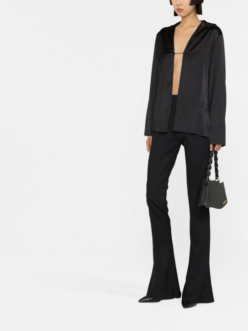 Black La Chemise Notte Cotton Blouse