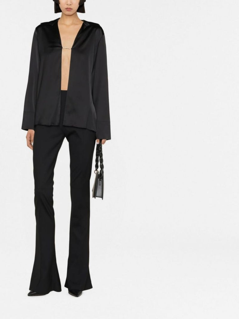 Black La Chemise Notte Cotton Blouse