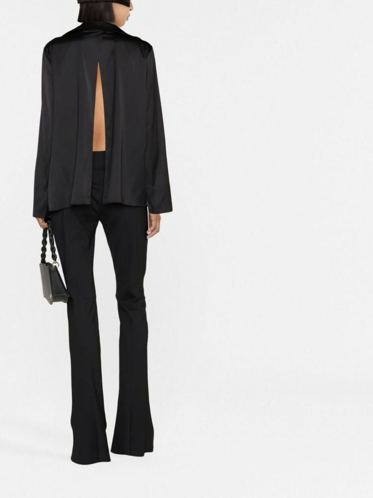 Black La Chemise Notte Cotton Blouse