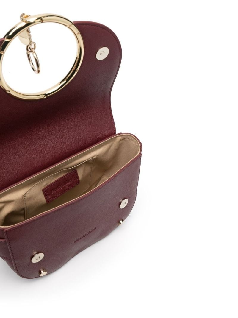 Red Hana Leather Cross Body Bag