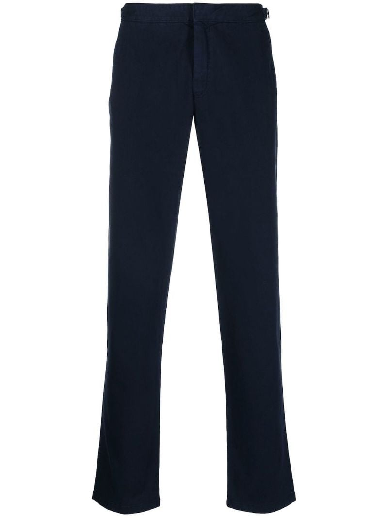 Blue Fallon Stretch-cotton Trousers