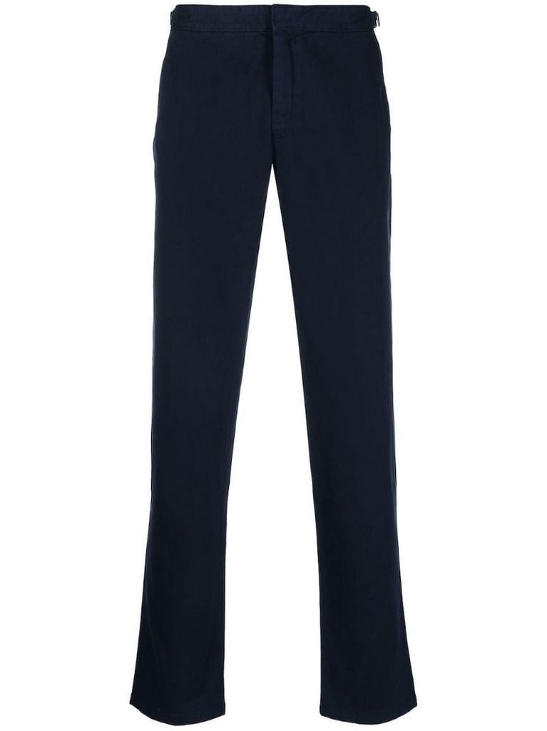 Blue Fallon Stretch-cotton Trousers