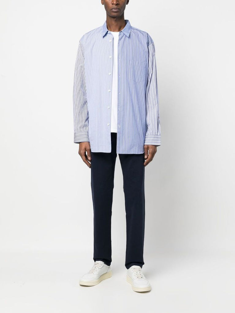 Blue Fallon Stretch-cotton Trousers